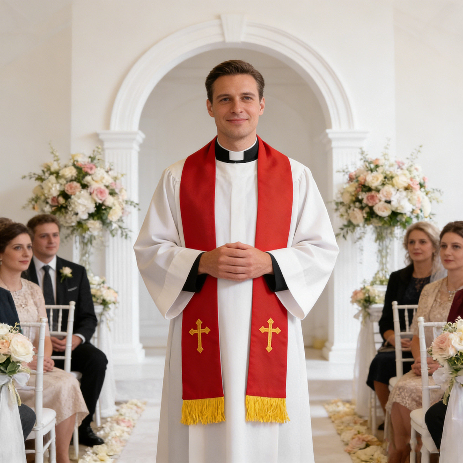 Reversible Clergy Stole Embroi - Stole Wedding Shawl recension och pris