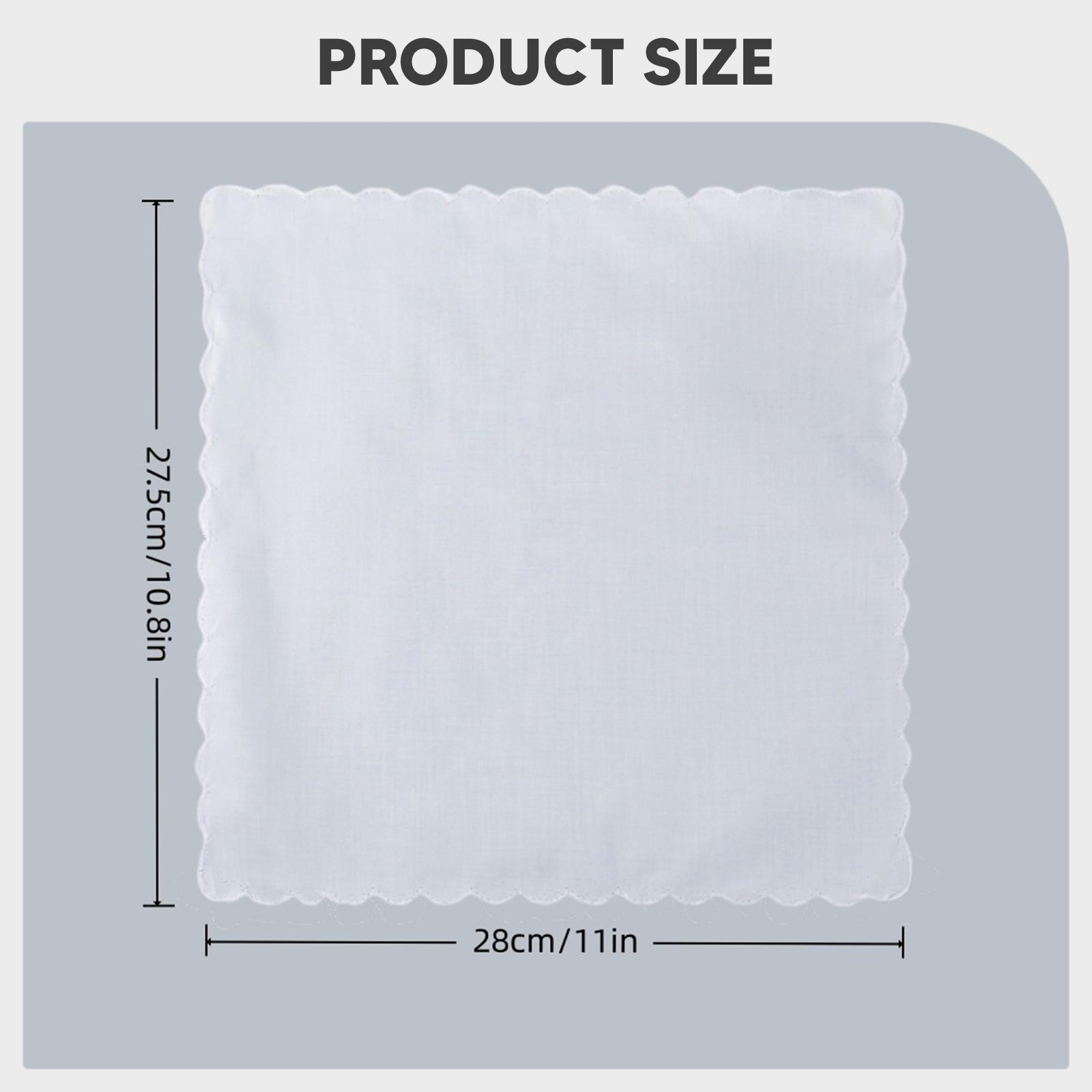 6 Pieces Cotton Handkerchiefs  - Handkerchief Cotton Men recension och pris